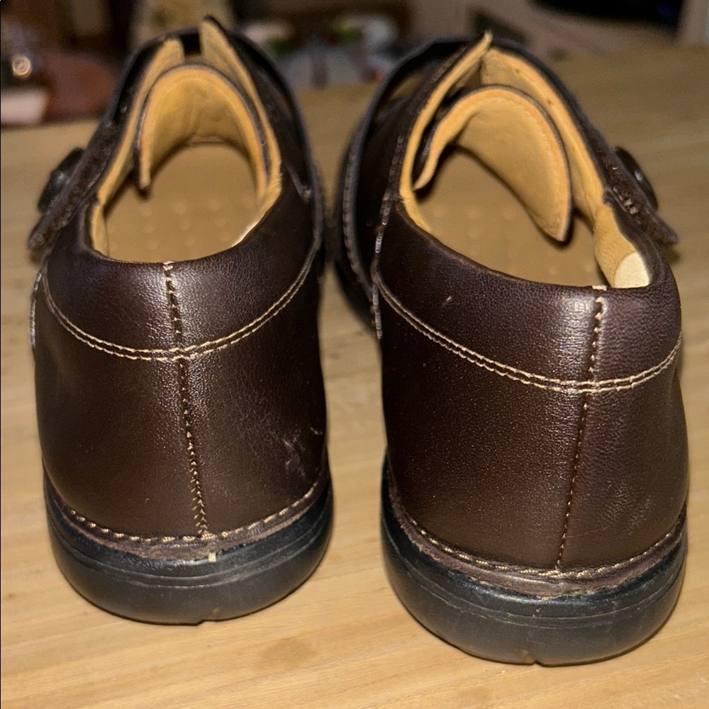Clarks women's Brown Leather Shoes - Picture 5 of 6